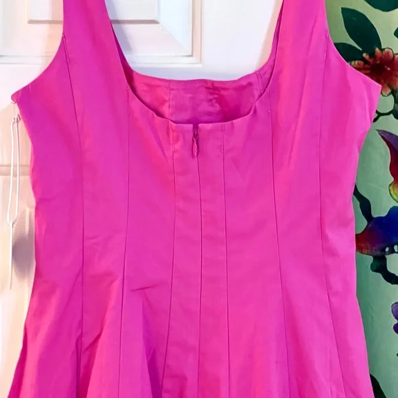 🌺🎉HP🎉🌺 NWT Staud Wells Mini Dress Peony - Picture 14 of 16